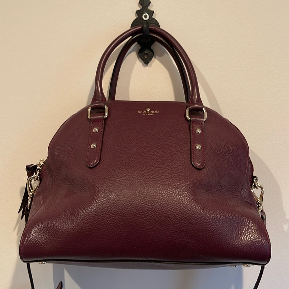 Kate Spade New York Satchel /  Crossbody Bag in Berry / Wine